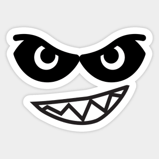 Gritted Teeth Sticker